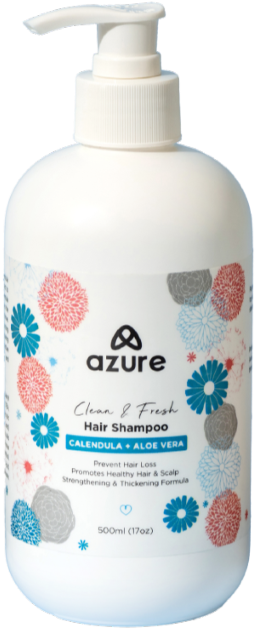 Azure Clean & Fresh Hair Shampoo 500mL Promotes Healthy Hair & Scalp